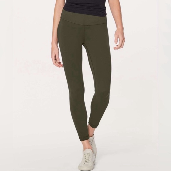 Lululemon Align Pant II *25" Dark Olive Size 4 - Picture 1 of 6